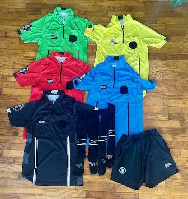 Five Official Sports Soccer Referee jerseys (shorts/socks not included)