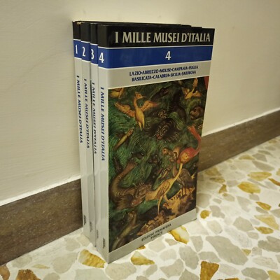 I MILLE MUSEI D'ITALIA 4 VOLUMI LIBRI 1988 EDIZIONI PRIMAVERA VALERI 1000 MARANI 