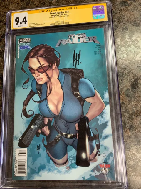 Tomb Raider #33 2003 Cgc 9.4 Signature Series Signed By Adam Hughes  Comic