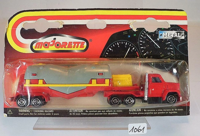 RARE Majorette Majopub N°320 - Tracteur Scania Semi-remorque Fardier 1:100