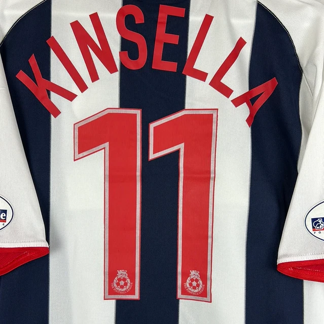 West Bromwich Albion 2003/2004 Streichholz getragen zu Hause Shirt - Kinsella 2