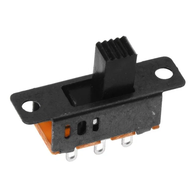 10 x DC 0.5A 50V 3 Position 2P2T DPDT Panel Mount Slide Switch SS23D32 R6O6O6