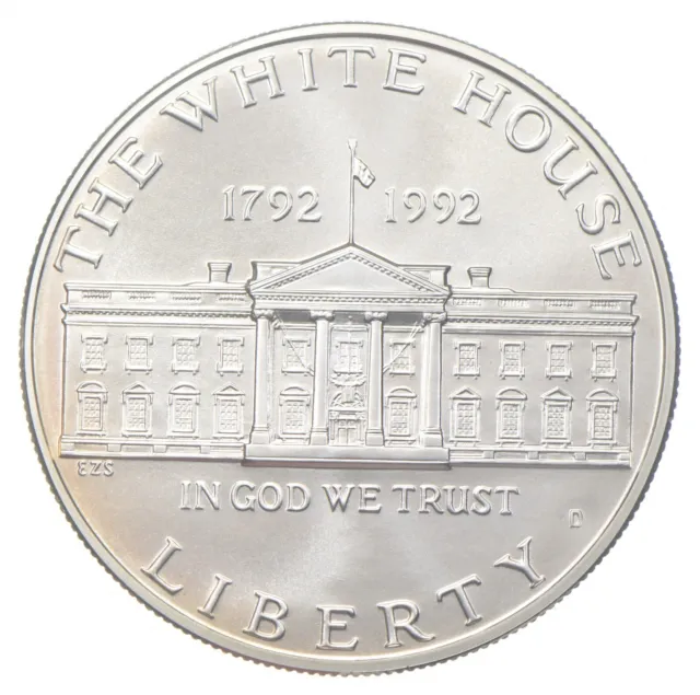 1992-D Unc White House Commemorative Silver Dollar $1 *0876