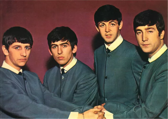 The Beatles in 1963 in Collarless Suits by Dougie Millings Postcard