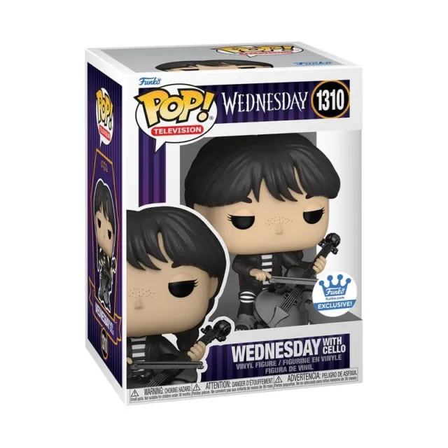 Funko Pop! Addams Family Wednesday with Cello #1310 Funko Shop Exclusive In Hand