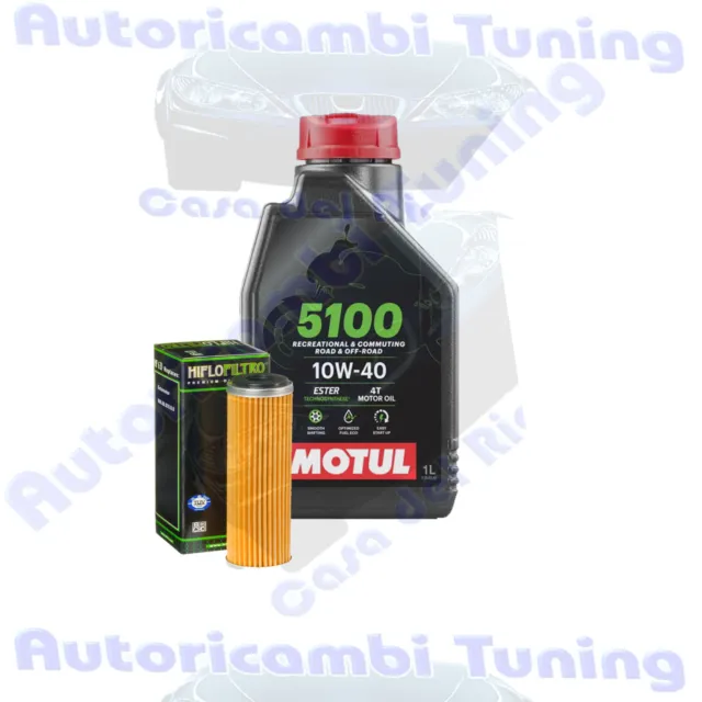 Motul 5100 10W40 Filter Oil Maintenance Set for Betamotor 350 RR Enduro 2013>