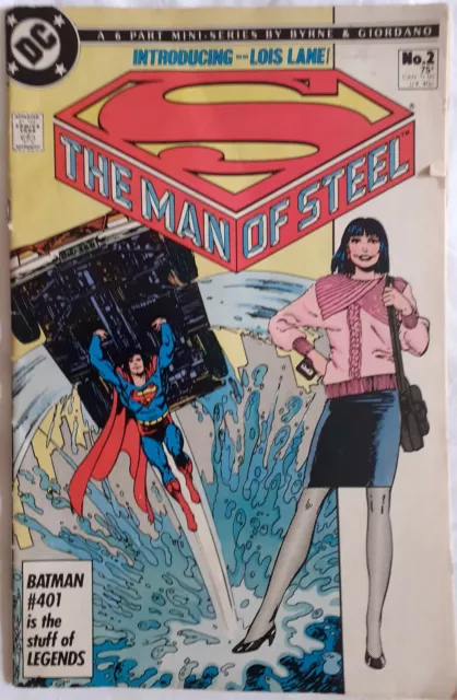 Man Of Steel # 2 Superman Dc Comics 1986 Byrne