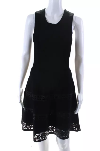 Parker Women's Sleeveless Knee Length A Line Dress Black Size M