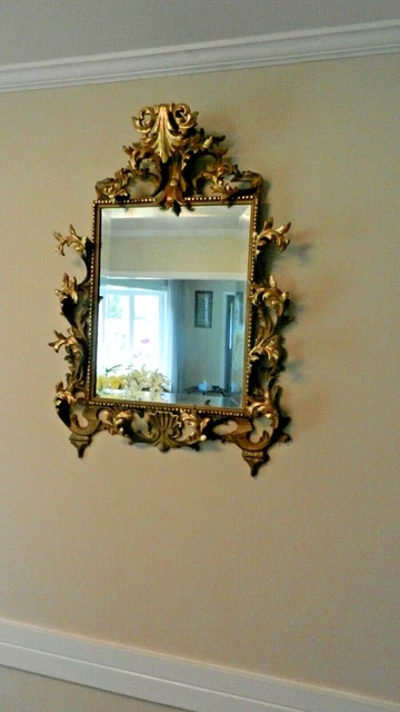 Antique Mirror 19th Century Wonderful Carved Gold Gilt Amazing piece with Patina