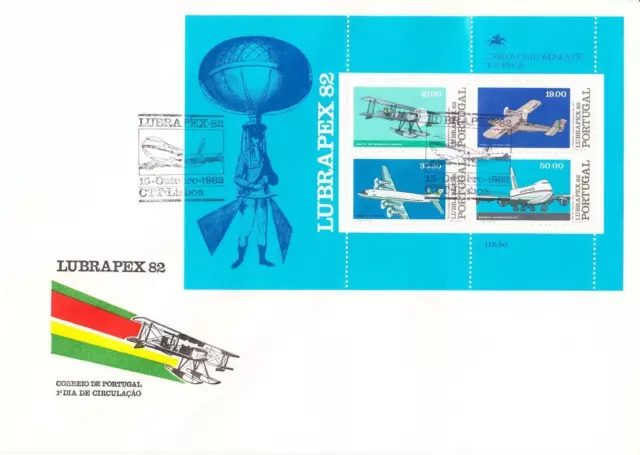 Portugal FDC 1982 - Briefmarkenausstellung LUBRAPEX '82