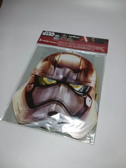 STAR WARS PAPER MASKS PACK OF 5. Take a superhero to the party