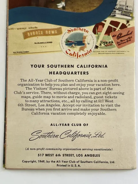 VTG 1949 UNION Pacific Railroad Southern CA Vacation Brochure Swimsuit ...