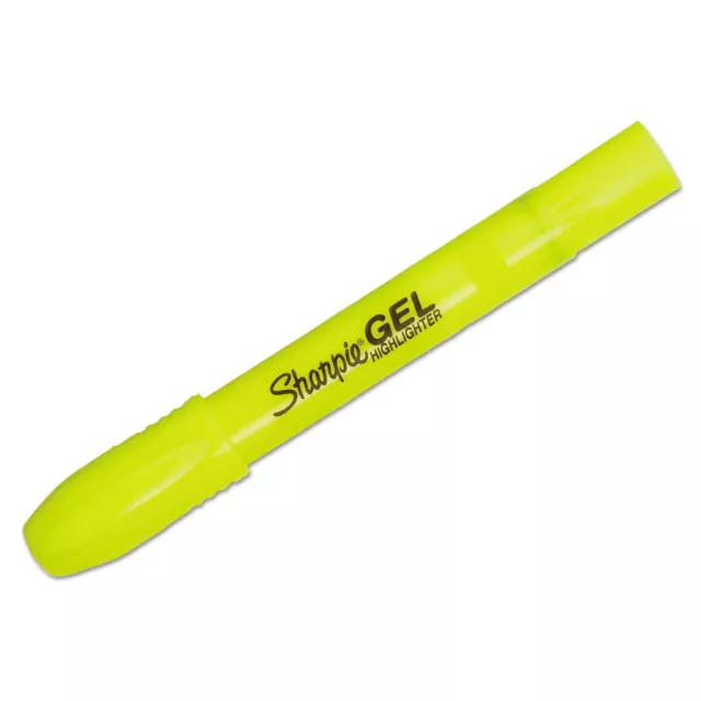 Sharpie 1780478 Gel Highlighter Bullet Tip Fluorescent Yellow Dozen
