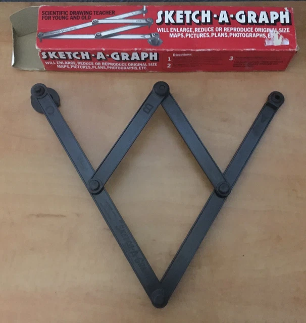 Copy Graph Toy VINTAGE SKETCH-A-GRAPH SCIENTIFIC Drawing Teacher Copying Toy In ...
