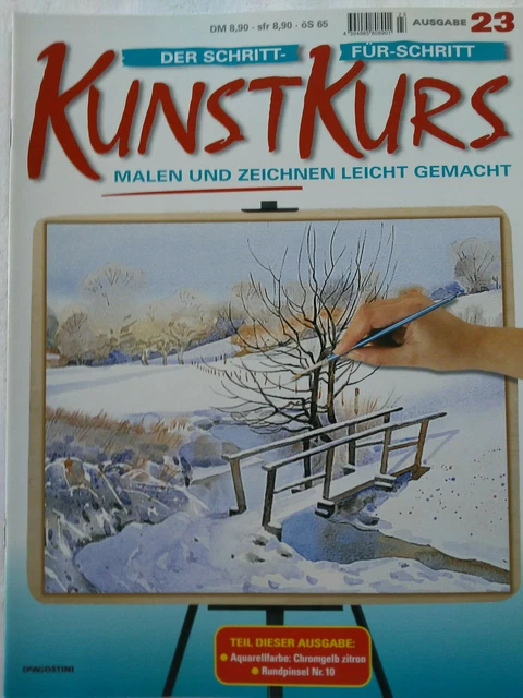 Ausgabe 23, Der Schritt-für-Schritt Kunstkurs, Malen und Zeichnen leicht gemacht