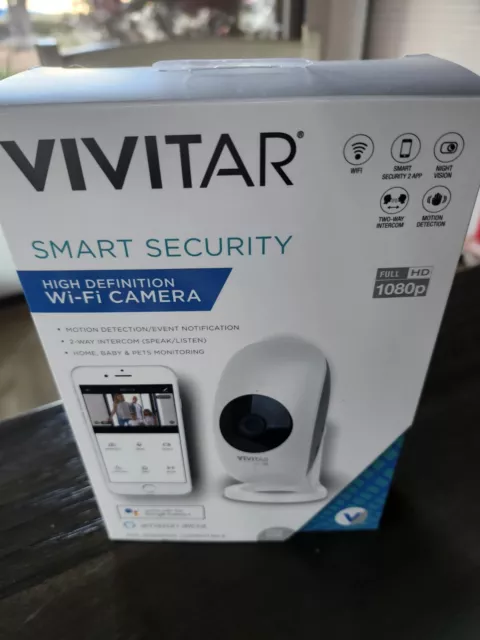 Vivitar IPC113-WHT Smart 2MP 1080p Video Surveillance Camera Wi-Fi Camera