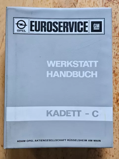 Opel Kadett C Werkstatt Handbuch-Euroservice GM, von 1973