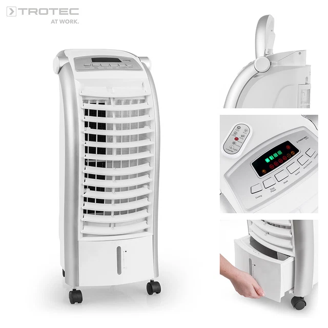 TROTEC PAE 25 climatiseur mobile rafraîchisseur d'air ventilateur humidificateur