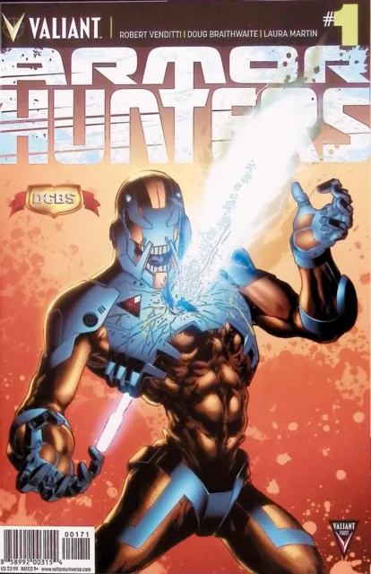 ARMOR HUNTERS Comic 1 — X-O Manowar DCBS Variant Cover  — 2014 Valiant Comics