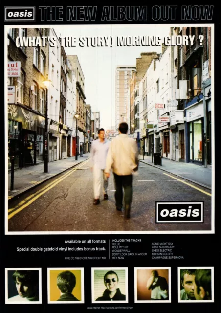 Ptp46 Magazine Advert 11X9" Oasis : What's The Story Morning Glory Album