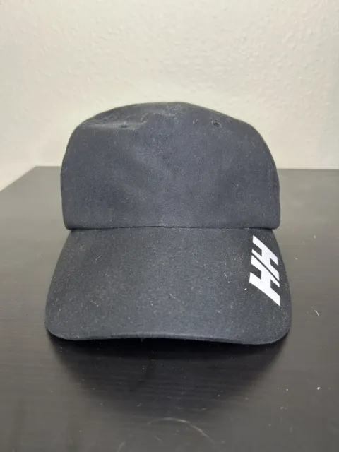 Helly Hansen Hat Cap Black Adjustable Strap Back One Size Adult Standard