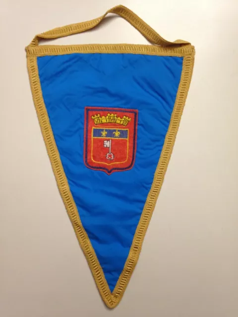 Ancien Fanion Tissu - Blason Angers