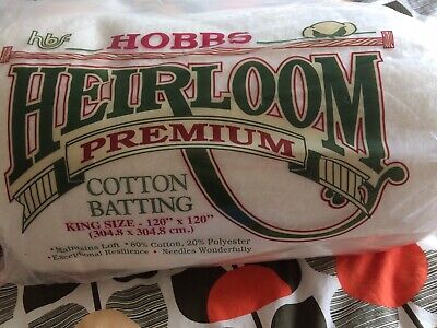 Hobbs reliquia Premium Algodón de bateo.. 80% algodón 20% Poliéster Nuevo 60" X 60"