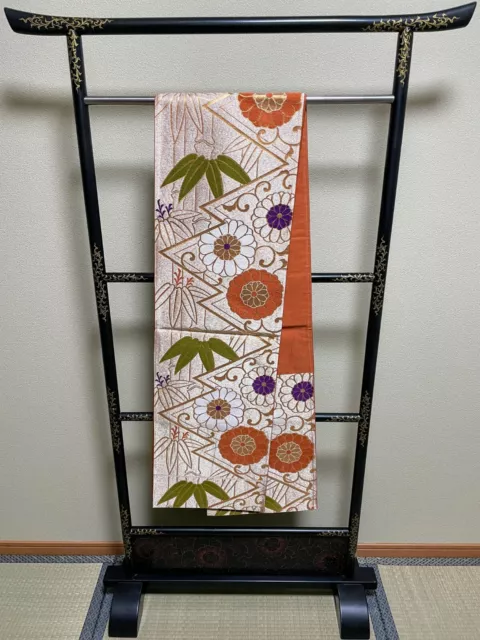 Japanese Vintage Obi Belt - Japanese Kimono Fukuro Obi