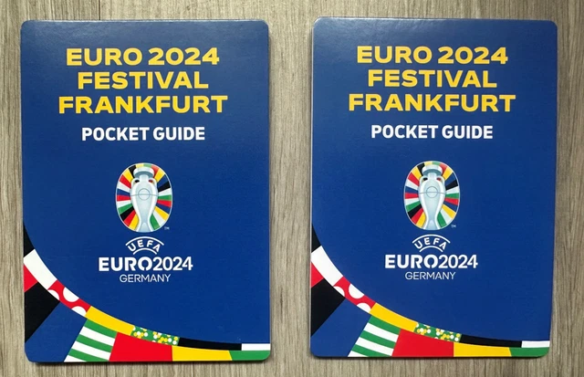 UEFA EURO 2024 - x2 Official Frankfurt Pocket Guides - English & German ...