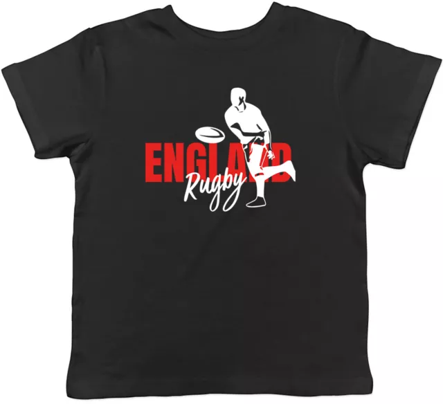 England Rugby Kids T-Shirt Supporters Fans World Cup Childrens Boys Girls Gift