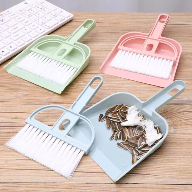 1PC Mini Hand Broom And Dustpan Set Small Dust Pans With Brush Set Cleaning NEW