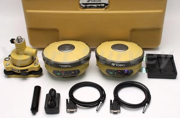 Topcon Rc5 Rover TOPCON HIPER V GPS Glonass Rtk Basis & Rover Set Mit / Digital Uhf II ...