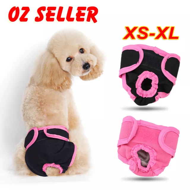 XS-XL Dog Cat Pet Female Nappy Diapers Shorts Season Sanitary Pants Underpants
