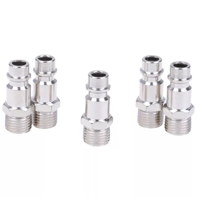 5pcs Euro Air Line Hose Fitting 1/4" Quick Release Air Compressor Connecto-wf