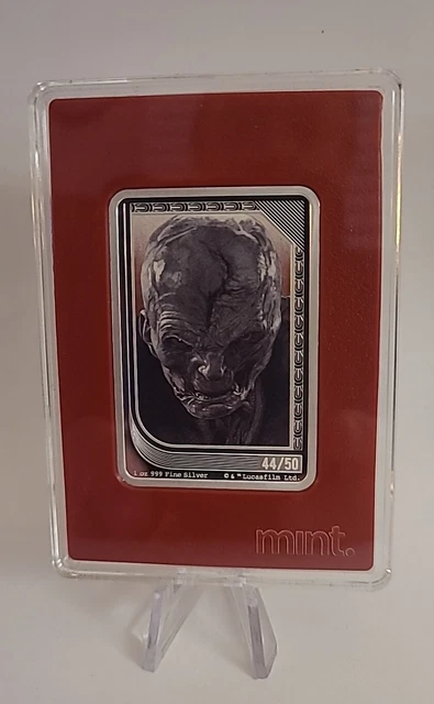2023 1Oz Silver Niue Star Wars Nzm Mint Trading Coin Supreme Leader Snokes