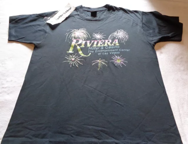 Vintage Riviera Hotel Casino The Entertainment Center of Las Vegas Shirt size XL