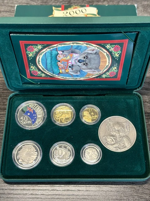 Australia 2000 Millennium Royal Australian Mint Proof Baby Coin Set Koala