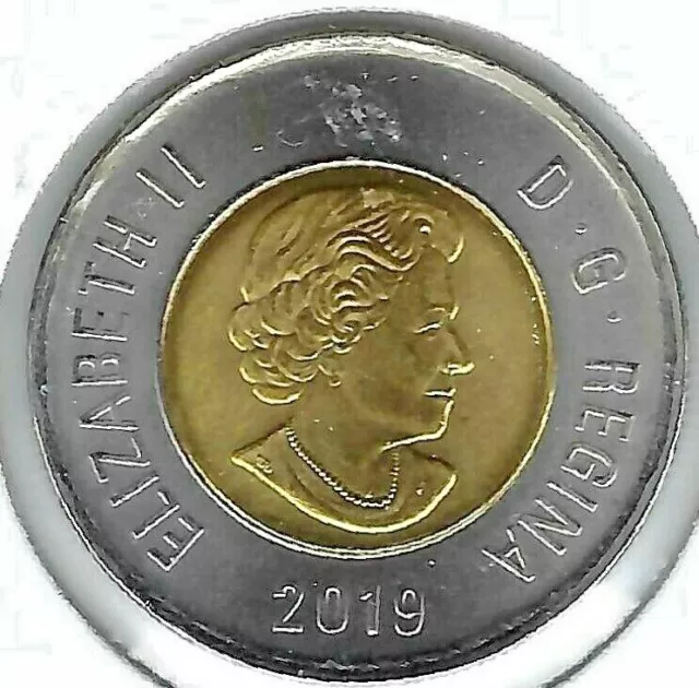 2019 Canadian Brilliant Uncirculated First Strike $2 Tonnie coin!