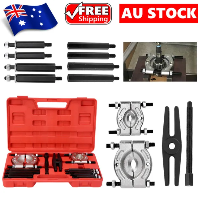 12 pcs Bearing Splitter Gear Puller Fly Wheel Separator Removal Tool Kit w/Box