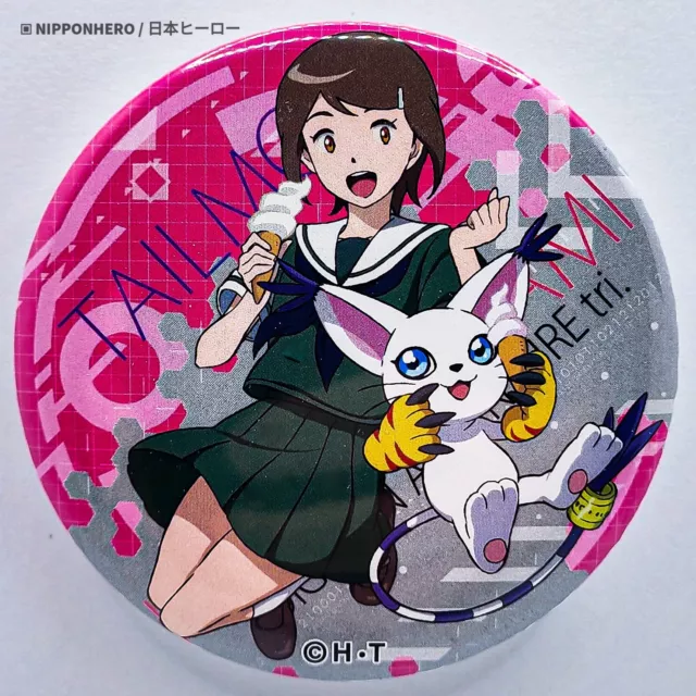 Digimon Adventure Tri MEIKO MEI MEICRACKMON Meicoomon Can Badge Anime JPN