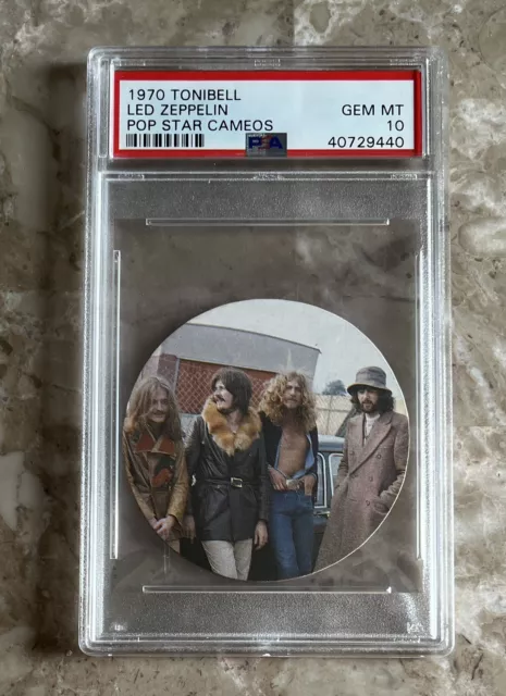 1970 Tonibell Led Zeppelin RC PSA 10 POP 21 Greatest Rock&Roll Band ever