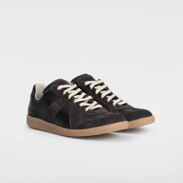 435$ Maison Martin Margiela Brown Black Gat Low Top Garry Over Replica Sneakers