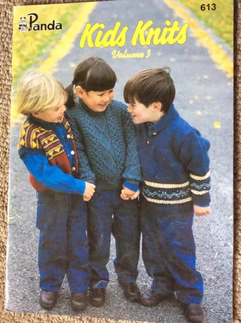Vintage Panda Knitting Pattern Book 613 Kids Knits Volume 3