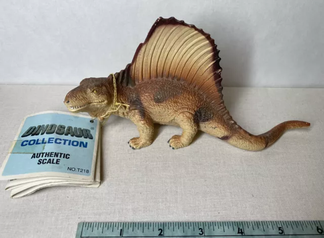 Vintage Dimetrodon Dinosaur Plastic With Tag 1991 UKRD