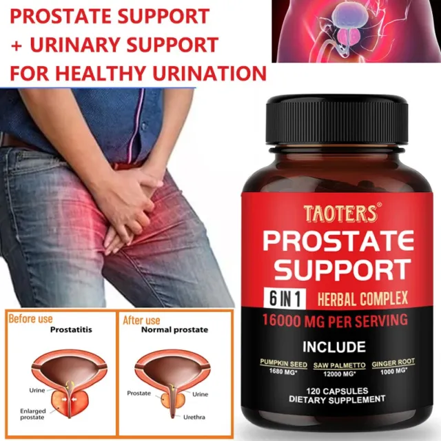 Prostate Supplement 120 Capsules | Saw Palmetto - Urinary Tract Health Support