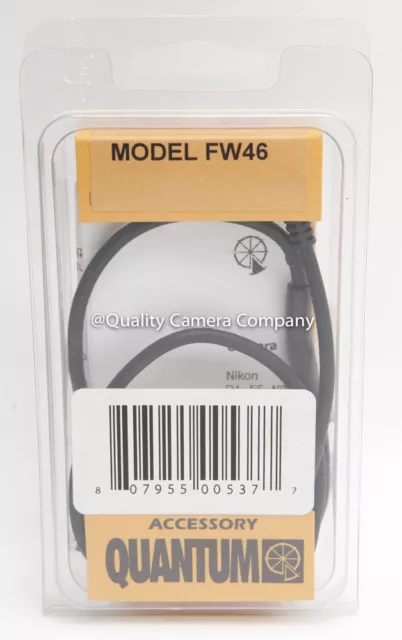 Quantum FW46 Two-Step Motor Drive Cord for Canon 1/1N, A2/A2E with T3 Socket NEW