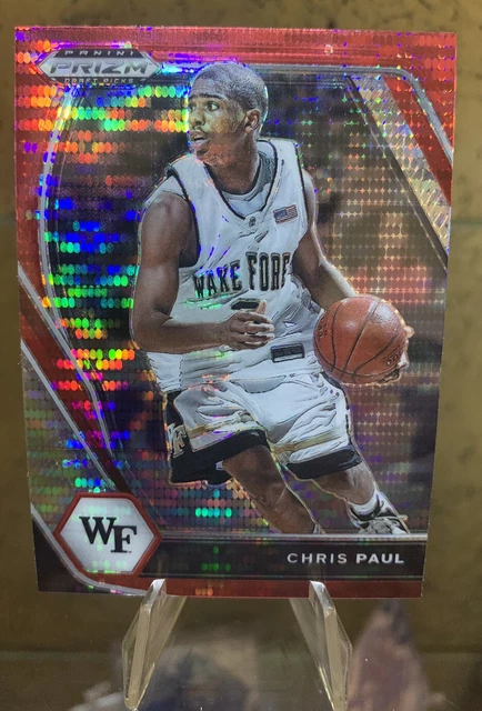 2021-22 Chris Paul Panini Prizm Draft Picks Red Pulsar #68 Wake Forest