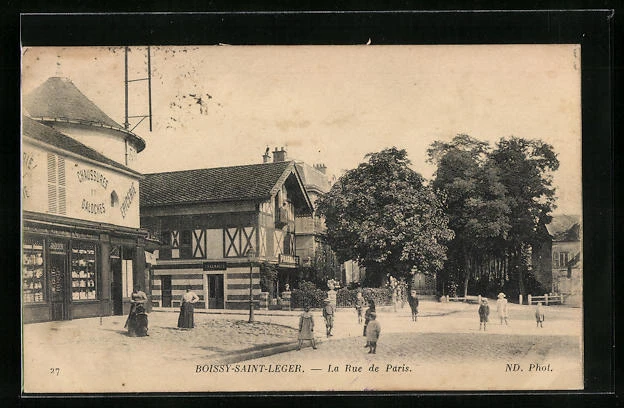 CPA Boissy-Saint-Léger, La Rue de Paris 1916