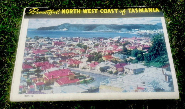 North West Coast of Tasmania Vintage Postcard Folder -1950's Capt Frank Hurley.
