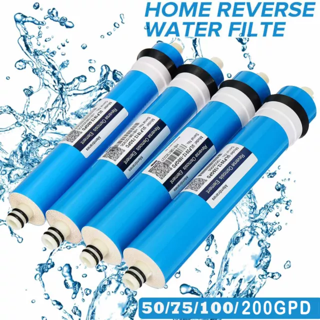 Home Reverse Osmosis Membrane Replacement RO Water System Filter 50 -200 GPD AU